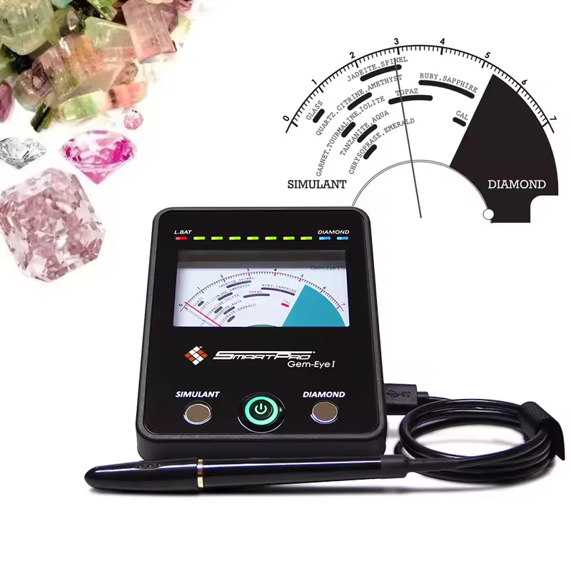 Smartpro Gem-eye I Diamond & Gemstone Tester with Metal Detecting for Jewelry Appraisal
